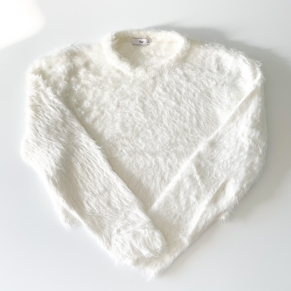 Aritzia Sweaters - TNA Fuzzy Crewneck Sweater
